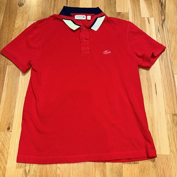 Lacoste Other - Rare Vintage Lacoste Vintage Polo Boys L Shirt Alligator Grand‎ Patron USA